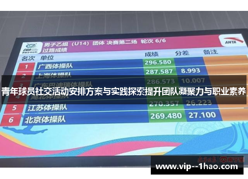 青年球员社交活动安排方案与实践探索提升团队凝聚力与职业素养